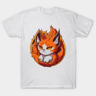 Fire Elemental Cat T-Shirt